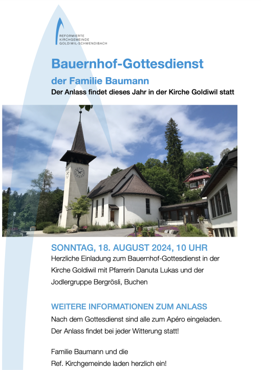 Bauernhof-Gottesdienst in Goldiwil