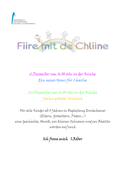 Fiire mit de Chline Dez 23