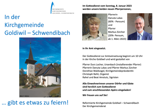 Einladung zur Amtseinsetzung