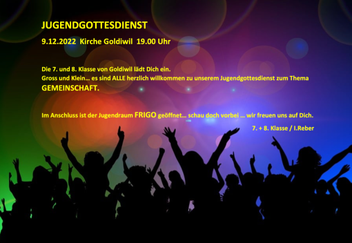 Jugendgottesdienst 9.12.22