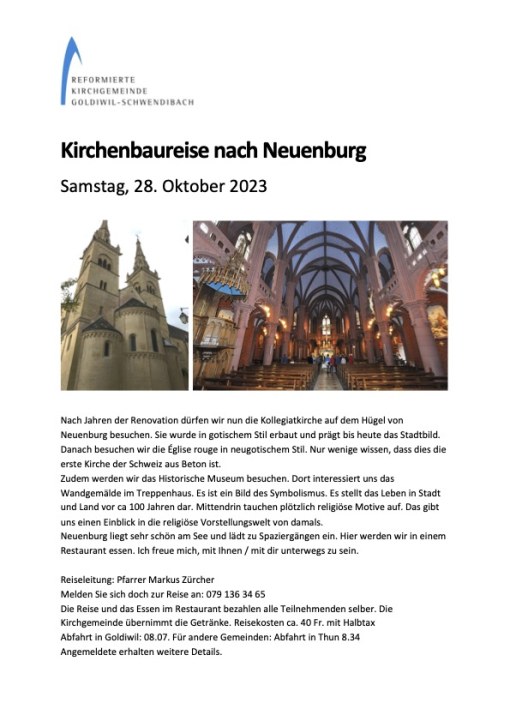 Kirchenbaureise Neuenburg