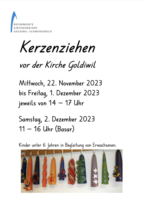 Kerzenziehen Goldiwil