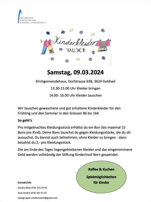 Flyer Kinderkleidertausch